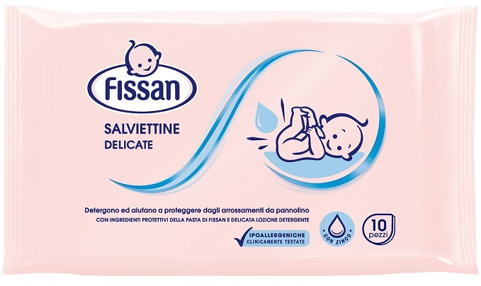 Fissan – Salviettine Detergenti Da Viaggio 10 Pezzi
