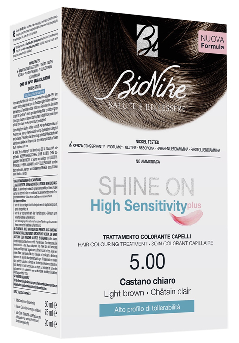 I.c.i.m. (Bionike) Internation Chiaro Bionike Shine On High Sensitivity Plus Tintura Numero 5 - Tinta Capelli Colore Castano - Immagine 5