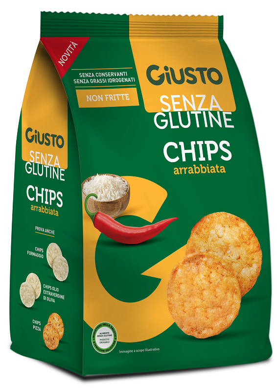 GIUSTO S/G CHIPS ARRABBIATA40G