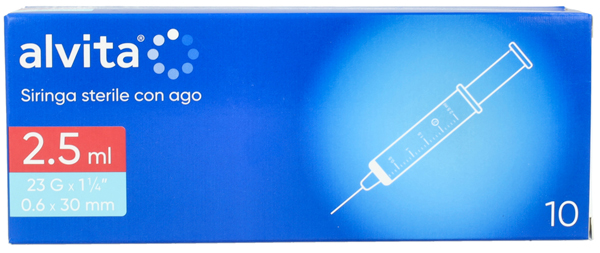 ALVITA SIRINGHE 2,5ML G23 10PZ
