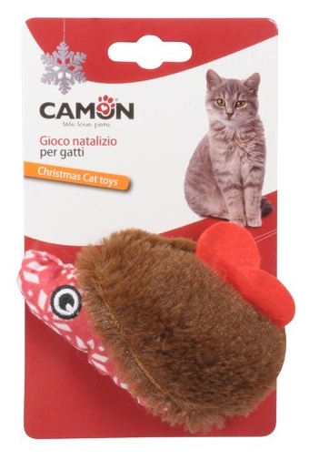 GIOCO GATTO PELUCHE RICCIO NAT