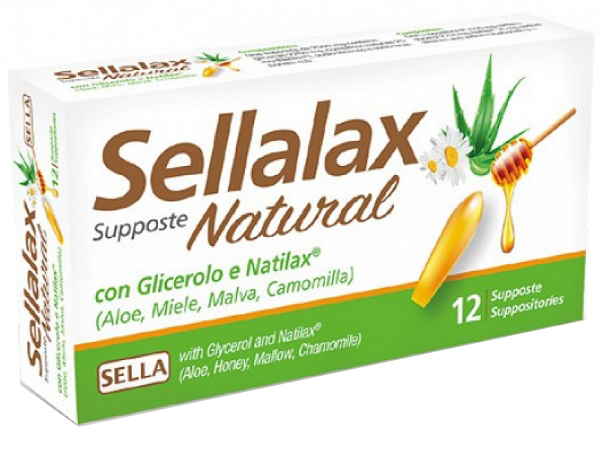 SELLALAX NATURAL MD 12SUPP