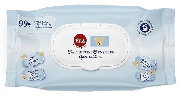 S.i.l.c. Spa Trudi Baby Care Salviettine Sensitive 64 Pezzi - Immagine 4