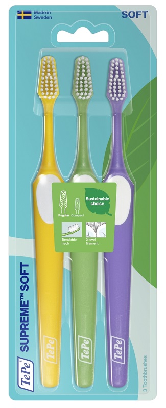 TePe Supreme spazzolino da denti Toothbrush 3 pcs Soft - Immagine 2