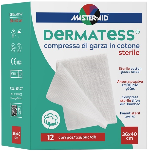 DERMATESS COT GARZA 36X40 12PZ