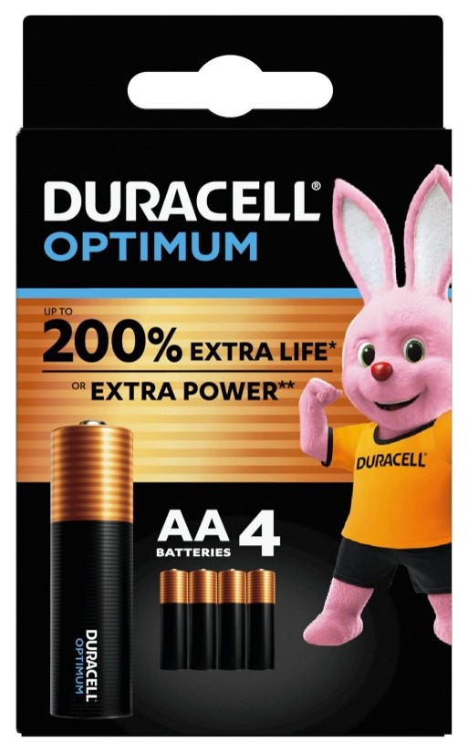 DURACELL PILE OPTIMUM AA B4 16PZ