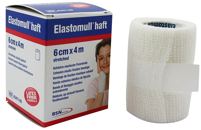 Elastomull Benda Elastica Autoadesiva Haft Blu 6X400cm - Immagine 4