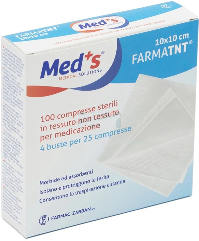 Med's Garza Compressa Tessuto Non Tessuto 10 X10 Cm 100 Pezzi - Immagine 7