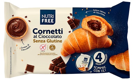 Nutrifree Cornetti Senza Glutine Al Cioccolato, 4X60g - Immagine 4