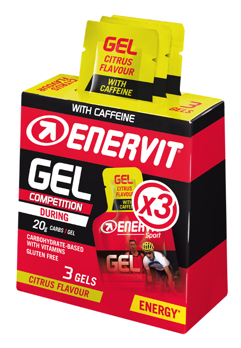 Enervit Sport Gel Competition Agrumi 3 x 25 ml - Integratore Energetico Sportivo - Immagine 4