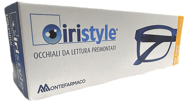 OCCHIALE DA LETTURA PREMONTATO IRISTYLE EVO TOUCH LIGHT BLUE1,0