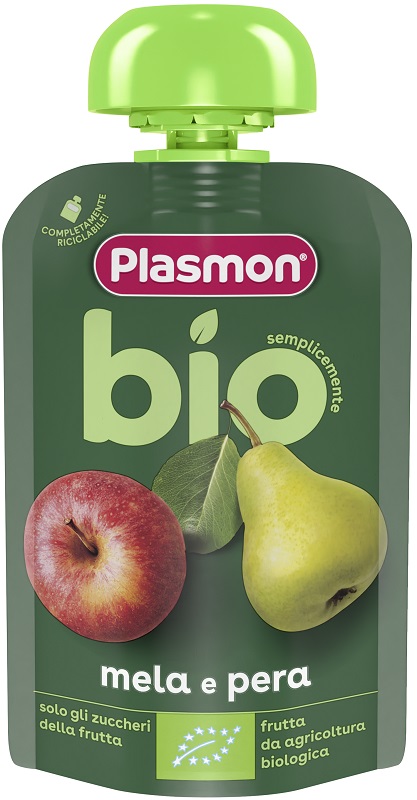 PLASMON MELA PERA BIO POUCHES