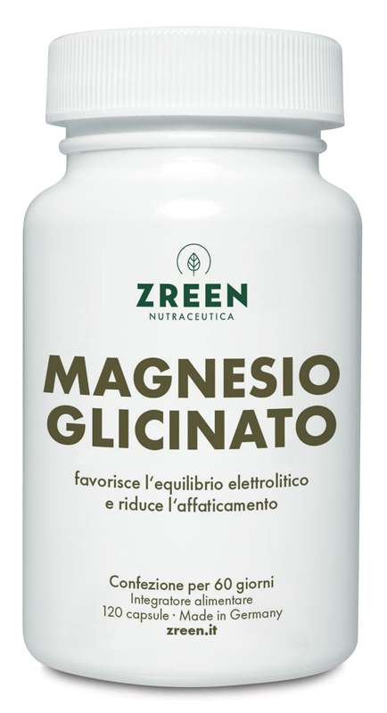 Zreen Magnesio Glicinato 120 Capsule - Integratore per l'equilibrio elettrolitico e l'affaticamento - Immagine 3