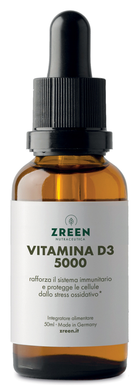 Zreen Vitamina D3 5000 - Integratore per il sistema immunitario e lo stress ossidativo 50 ml - Immagine 3