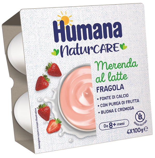HUMANA Mer.Latte Fragola4x100g - Immagine 3