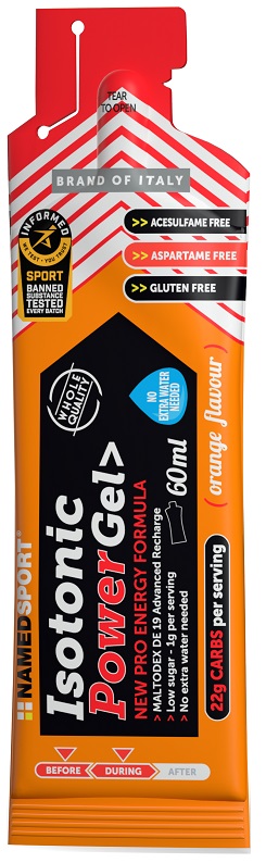 NAMED SPORT ISOTONIC POWER GEL 60 ML Arancio - Immagine 3