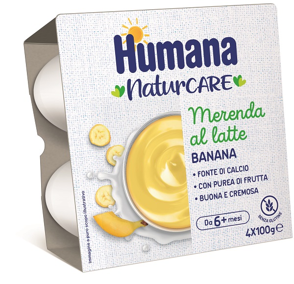 Humana Merenda Latte Banana 4X100gr - Immagine 4