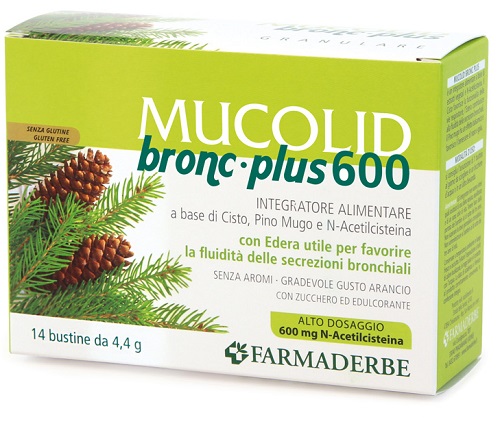 Farmaderbe Mucolid Bronc Plus 600 14 Bustine - Immagine 5