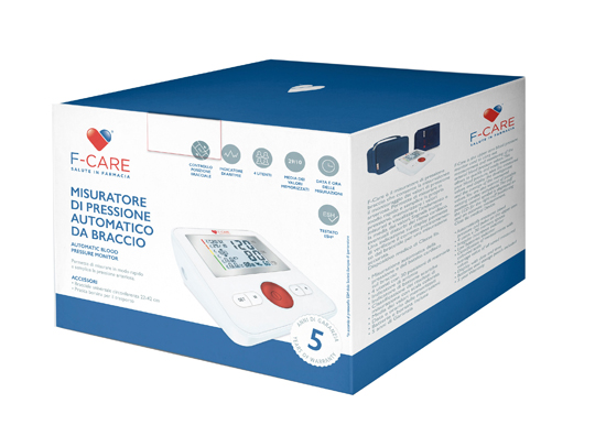 F CARE Misuratore di pressione automatico da braccio
