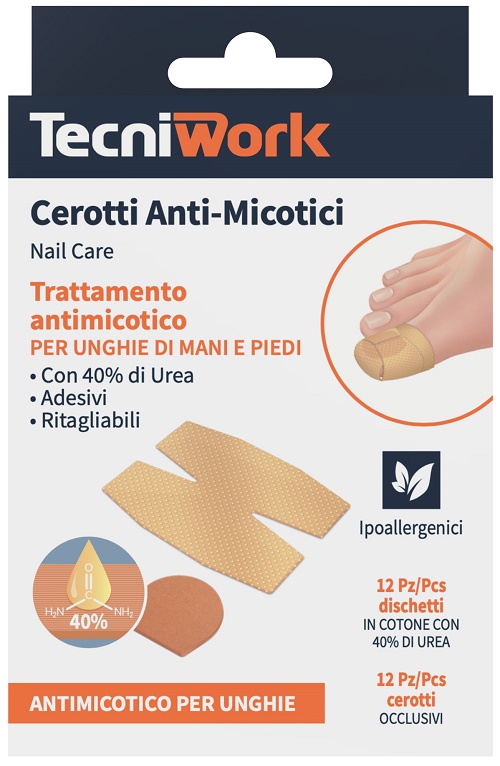 Tecniwork Cerotto Antimicosi Urea 12 Pezzi + Fixing 24 St Bambino - Immagine 5
