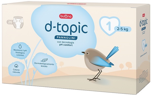 Buona D-Topic Tg.1 Neonati 2-5kg 26pz - Immagine 6