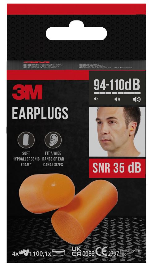 3M 3 M Inserti Auricolari 1100 Con Custodia 4 Paia - Immagine 2