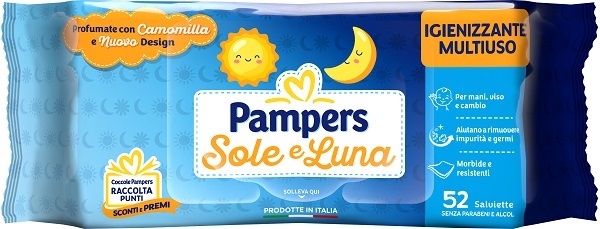 PAMPERS WIPES SOLE LUNA 52PZ