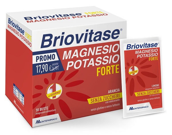 Briovitase Magnesio Potassio Forte Integratore Per Stanchezza Senza Zuccheri 30 Buste - Immagine 4