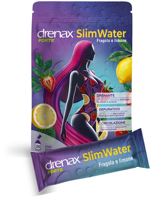 Drenax Forte Slim Water Fragola E Limone 24 Bustine - Immagine 7