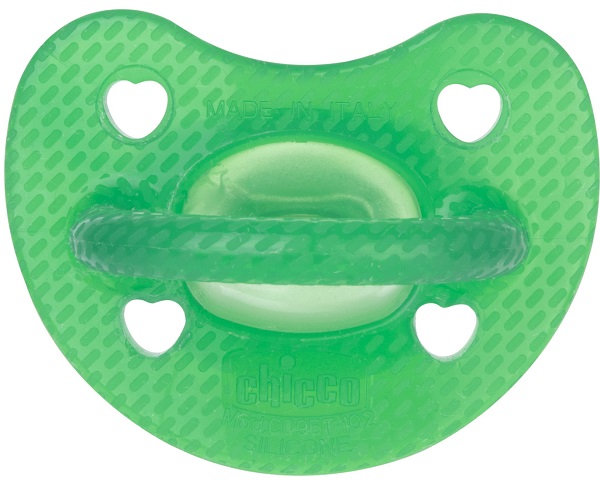 Chicco PhysioForma Luxe Fluo Succhietto Gommotto - 6-16M in Silicone Verde - Immagine 5