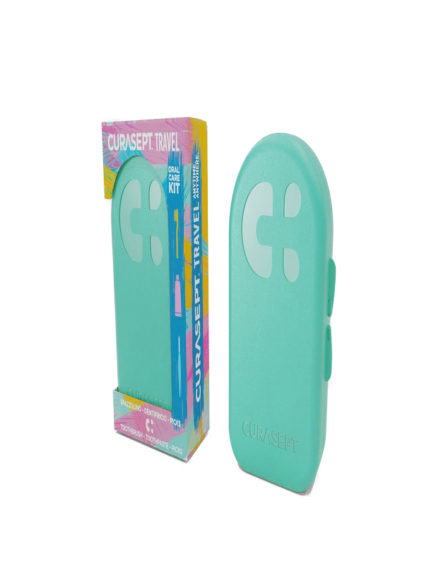 Curasept Travel Kit Verde Spazzolino + Dentifricio Picks 1 Pz Set Bambino - Immagine 4