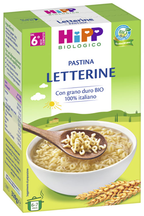 HIPP BIO PASTINA LETTERINE 320GR