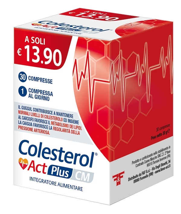 F&F Integratore Colesterol Act Plus Cm Colesterolo, 30 Compresse - Immagine 2