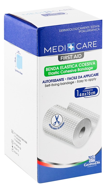 Gammadis Farmaceutici Benda Medicare Coesiva Cm 10 X4 M Medicare - Immagine 5