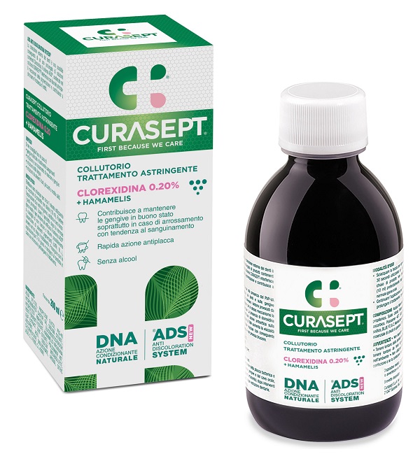 Curasept Collutorio Ads Dna Trattamento Astringente 200 Ml + Campione Omaggio Dentifricio Astringente 6 Ml - Immagine 12
