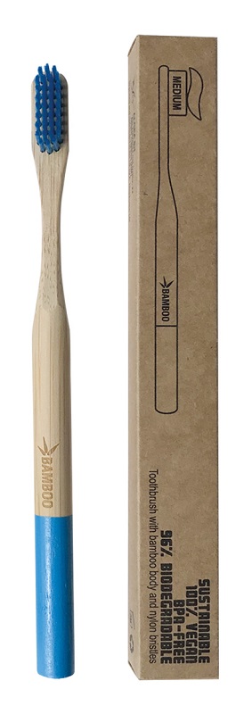 SPAZZOLINO BAMBOO MEDIUM BLU
