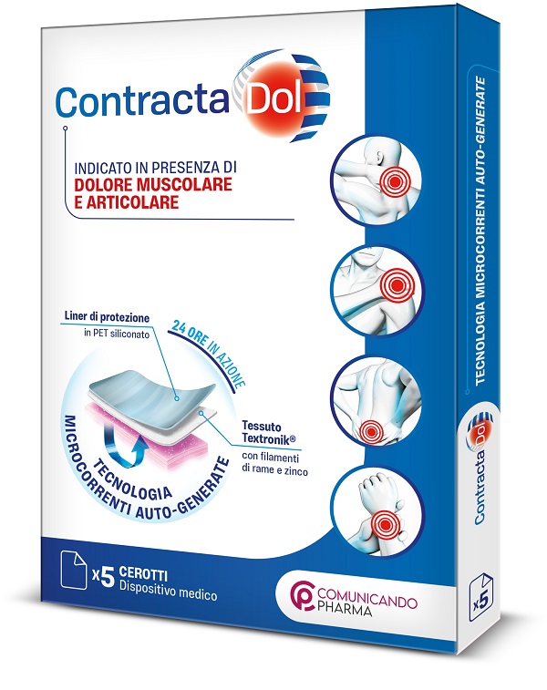 Comunicando Pharma Contractadol Cerotto Sollievo Dolore Muscolare E Articolare 5 Cerotti Monouso - Immagine 6