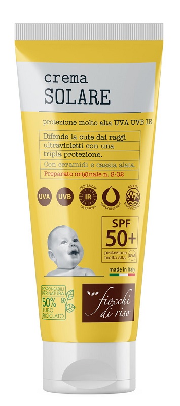 Fiocchi Di Riso Crema Solare Bimbi Spf50+ Protezione Solare Bambini Tubo 100 Ml - Immagine 4