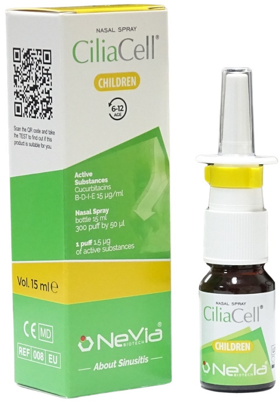 NEVIA BIOTECH Ciliacell - Spray Nasale Decongestionante E Fluidificante Per Rinosinusiti Bambini 15 Ml - Immagine 3