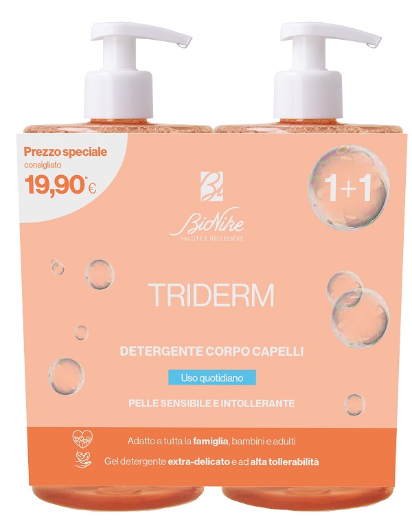 Bionike - Triderm Bipack Detergente Corpo Capelli 750 Ml - Immagine 6
