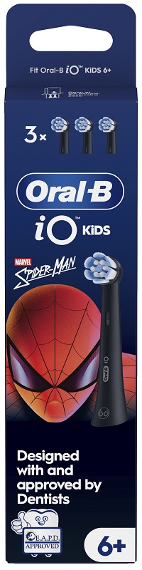 Oral-B Testine Ricambio iO Kids Spiderman 3Pz Nero 80850610 - Immagine 4
