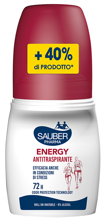 Sauber Deo 72H Energy Antitraspirante Roll On Per Protezione Prolungata 70 Ml - Immagine 3
