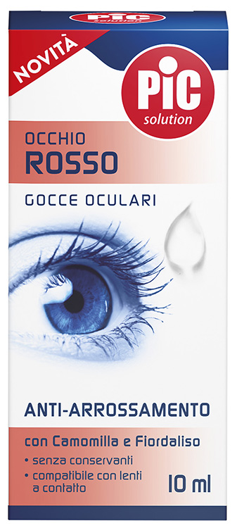 Pic Collirio Anti-Arrossamento Gocce Oculari Occhio Rosso 10 ml - Immagine 5