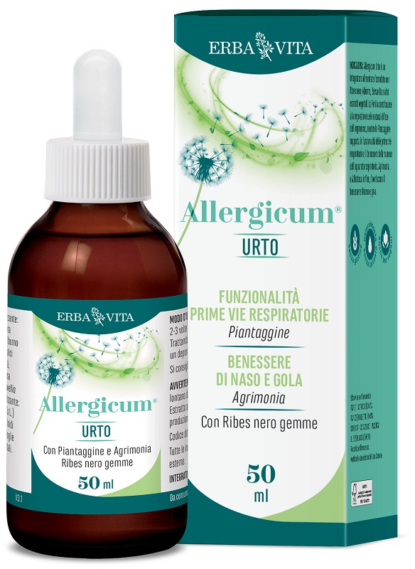 Erba Vita Group Spa Nero/Rosa Integratore Allergicum Urto Gocce Per Naso E Gola, 50Ml - Immagine 5