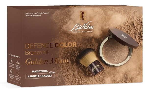 Bionike Defence Color Bronze Kit Viso Con Terra Golden Moon 18G + 1 Pennello Kabuki - Immagine 6
