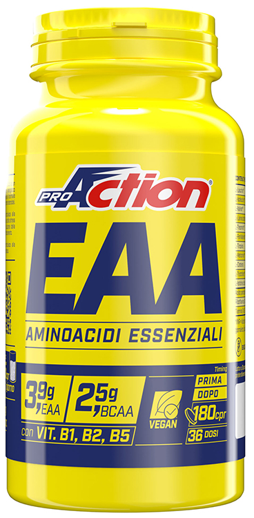 Proaction Srl Integratore Proaction Eaa Aminoacidi Essenziali, 180 Compresse - Immagine 3