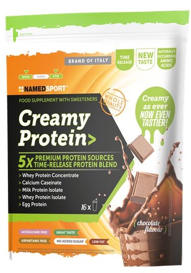 Namedsport Srl Integratore Creamy Protein Named Sport Gusto Cioccolato, 500G - Immagine 3