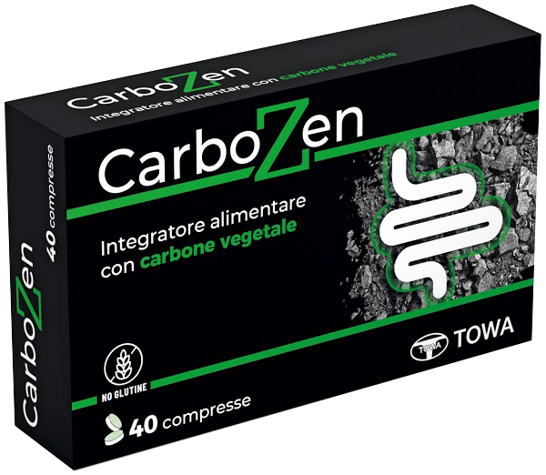 Towa Pharmaceutical Carbone Carbozen 40 Compresse Senza Glutine - Immagine 5