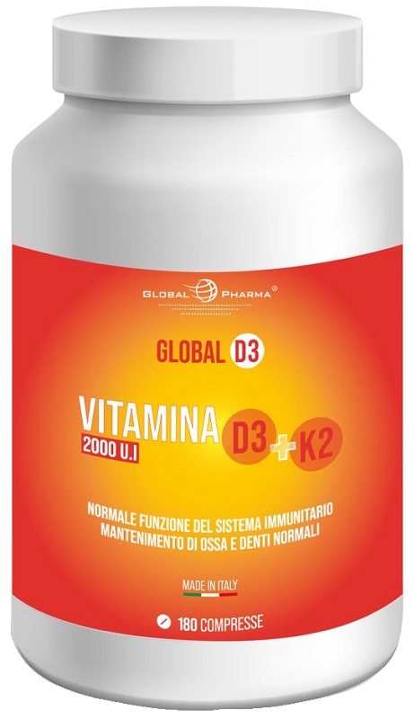 Global Pharma Global D3 Integratore Per Ossa E Sistema Immunitario 180 Compresse - Immagine 5