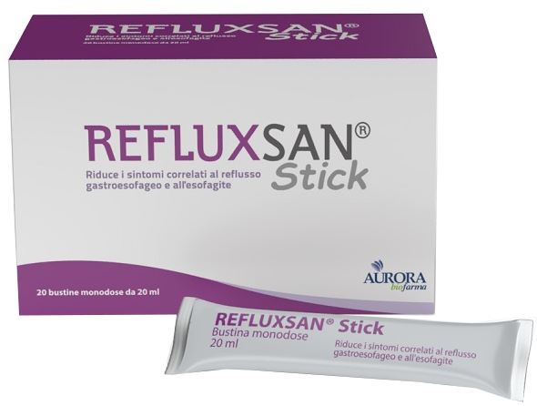 Aurora Biofarma Refluxsan Stick Per Reflusso Gastroesofageo 20 Stick Monodose Da 20Ml - Immagine 5